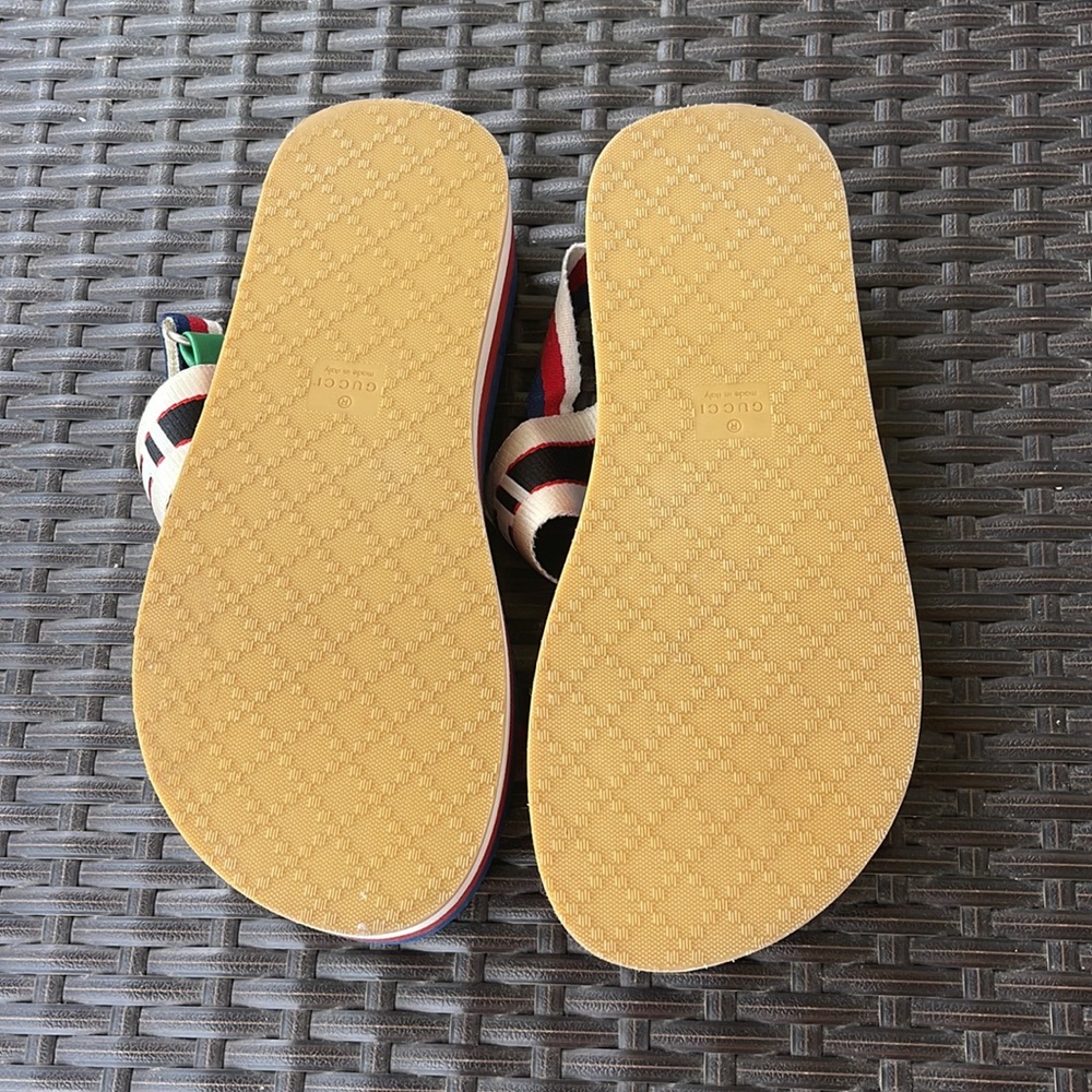 Gucci Graphic Print Sandals (38) NEVER BEEN WORN - Picture 3 of 4